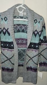 Girls Aztec Patttern Cardigan/Sweater